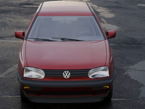 volkswagen golf 1993 3Dモデル