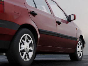 volkswagen golf 1993 3Dモデル