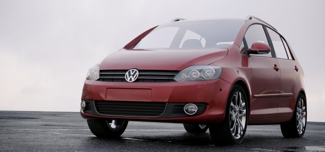 volkswagen golf plus 2011 Modelo 3D .c4d .max .obj .3ds .fbx .stl .blend