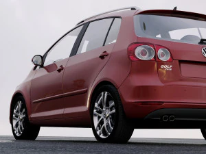 volkswagen golf plus 2011 3D Model