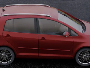 volkswagen golf plus 2011 3D Model