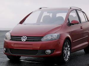volkswagen golf plus 2011 3D Model