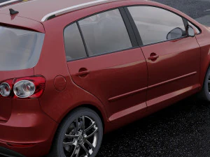 volkswagen golf plus 2011 3D Model