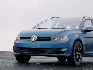 volkswagen golf 2014 Modèle 3D