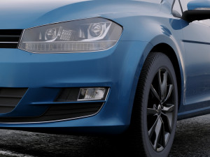 volkswagen golf 2014 Modello 3D