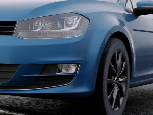 volkswagen golf 2014 3D Model