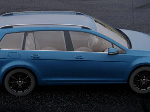 volkswagen golf 2014 3D Model