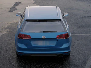volkswagen golf 2014 3D Model