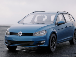 volkswagen golf 2014 Modello 3D