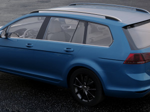 volkswagen golf 2014 Modello 3D
