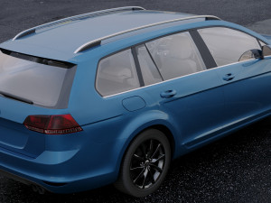 volkswagen golf 2014 Modello 3D