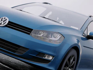 volkswagen golf 2014 3D Model