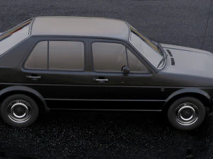 volkswagen jetta 1984 3D Model