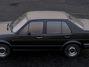 volkswagen jetta 1984 3D 模型