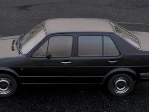 volkswagen jetta 1984 3D Model