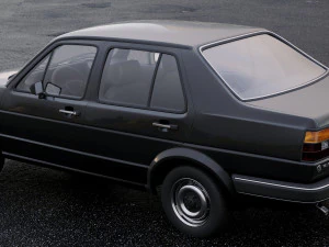 volkswagen jetta 1984 3D Model