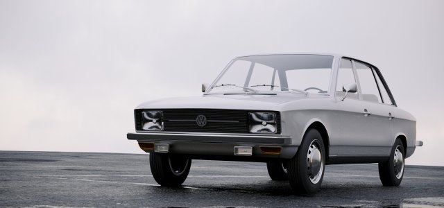 volkswagen k70 1971 3D Model .c4d .max .obj .3ds .fbx .stl .blend 