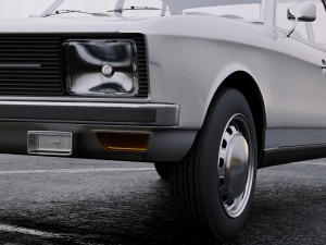 volkswagen k70 1971 3D Model