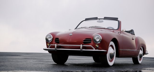 volkswagen karmann ghia convertible 1958 3D Модель .c4d .max .obj .3ds .fbx .stl .blend 