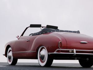 volkswagen karmann ghia convertible 1958 3D Модель