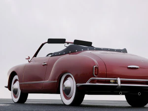 volkswagen karmann ghia convertible 1958 3D Model