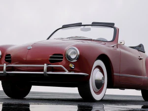 volkswagen karmann ghia convertible 1958 3D Model