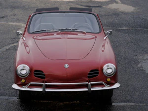 volkswagen karmann ghia convertible 1958 3D Model