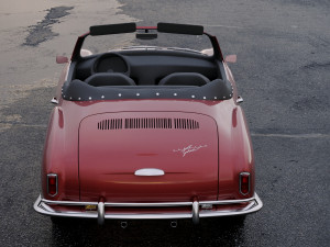 volkswagen karmann ghia convertible 1958 3D Модель