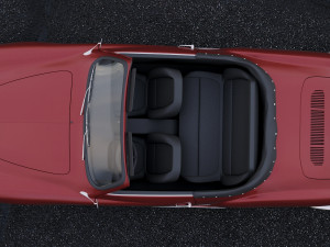 volkswagen karmann ghia convertible 1958 3D Модель