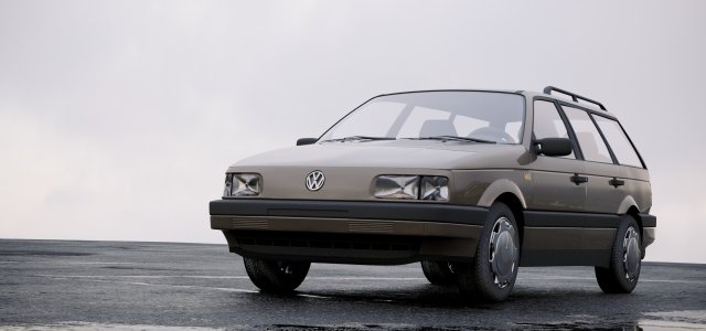 volkswagen passat 1988 3D-Modell .c4d .max .obj .3ds .fbx .stl .blend 