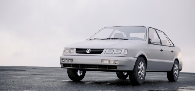 volkswagen passat 1993 3D Модель .c4d .max .obj .3ds .fbx .stl .blend 