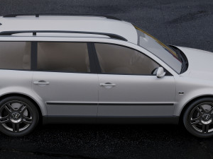 volkswagen passat variant 1997 3D 模型