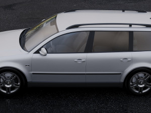 volkswagen passat variant 1997 3D 模型