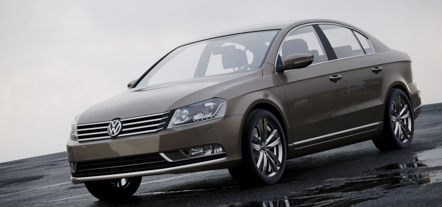 volkswagen passat 2011 3D Model .c4d .max .obj .3ds .fbx .stl .blend 