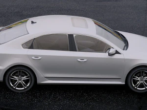 volkswagen passat b7 2011 3D Model