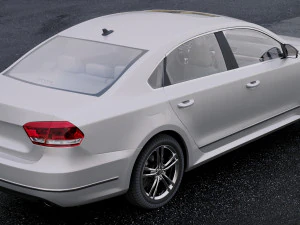 volkswagen passat b7 2011 3D Model