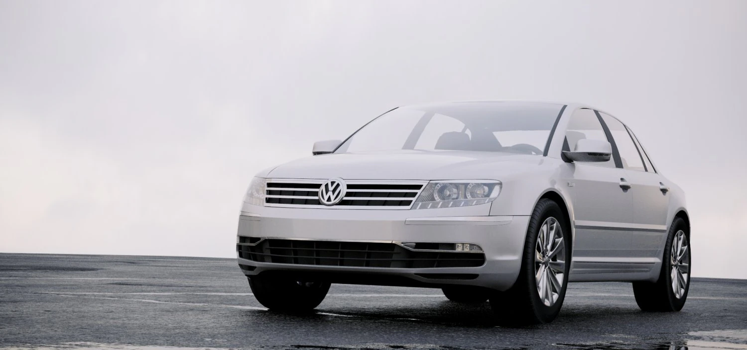 volkswagen phaeton 2011 3D Model .c4d .max .obj .3ds .fbx .stl .blend