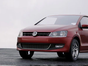volkswagen polo 2010 3D Model