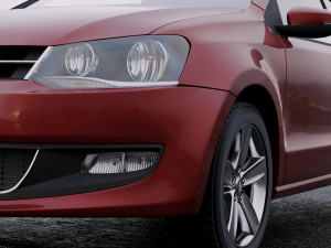 volkswagen polo 2010 3D 模型