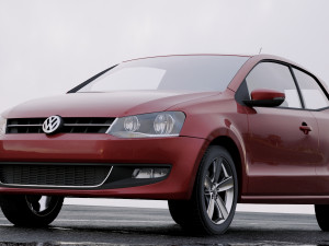 volkswagen polo 2010 3D 模型