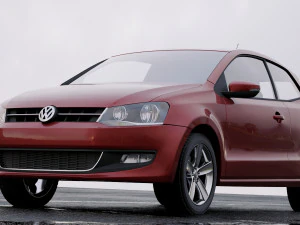 volkswagen polo 2010 3D Model