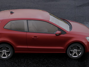 volkswagen polo 2010 3D 模型