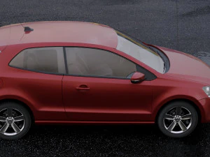 volkswagen polo 2010 3D Model