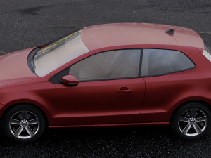 volkswagen polo 2010 3D 模型