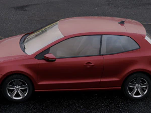 volkswagen polo 2010 3D Model
