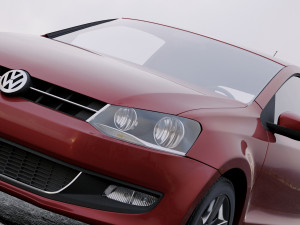 volkswagen polo 2010 3D 模型