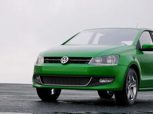 volkswagen polo 5 porte 2010 Modello 3D