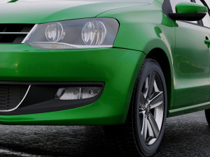volkswagen polo 5-door 2010 Modèle 3D
