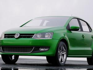 volkswagen polo 5-door 2010 Modèle 3D