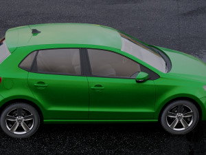 volkswagen polo 5-door 2010 Modèle 3D